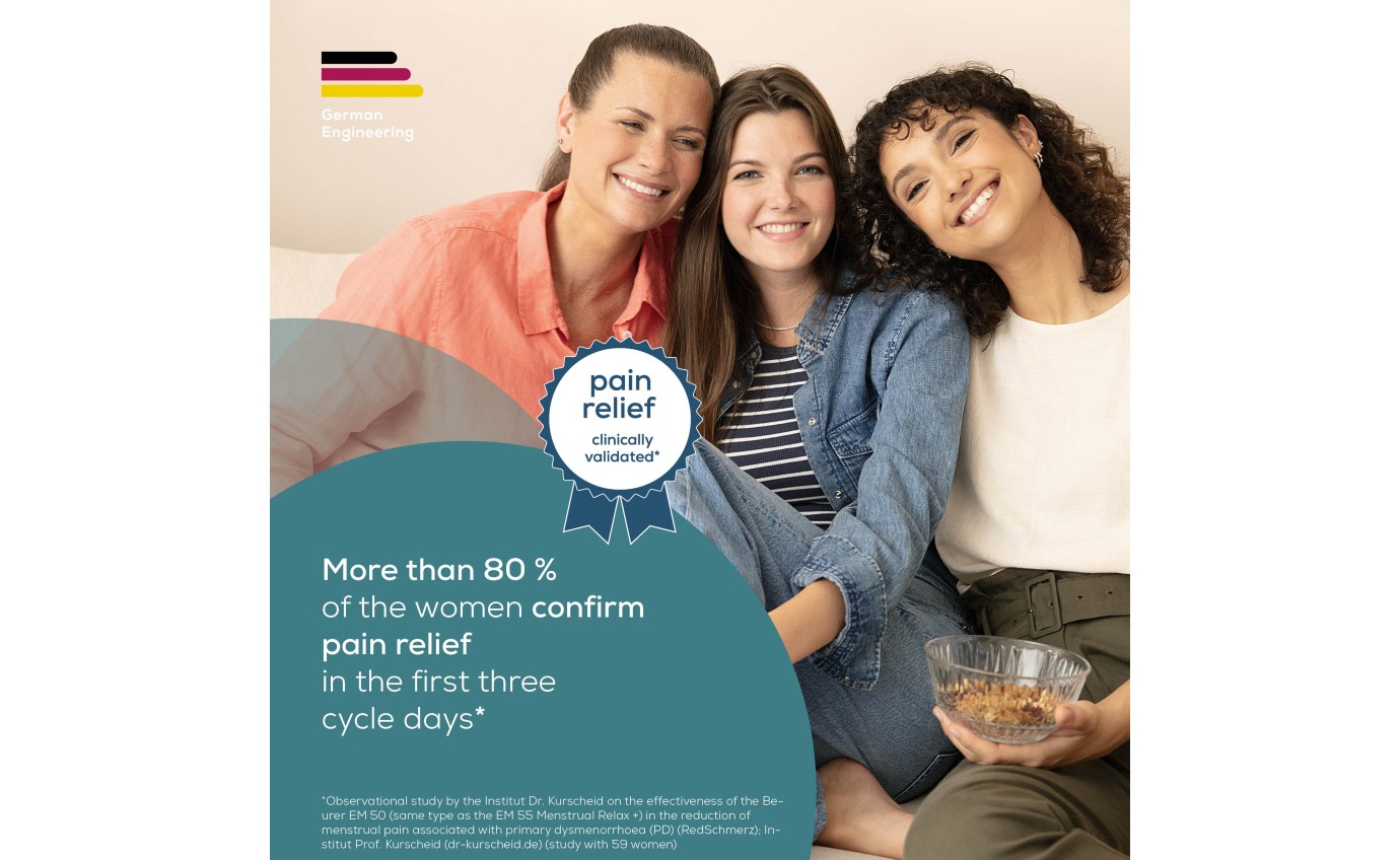 Beurer Menstrual Relax Plus 2-in-1 TENS & Heat Therapy Device EM55