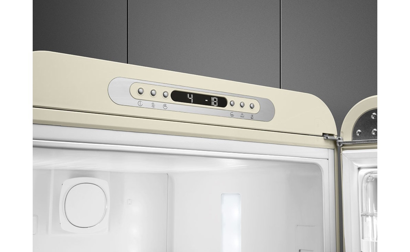 Smeg 331L 50s Style Retro Bottom Mount Fridge (Cream) FAB32RCR5AU