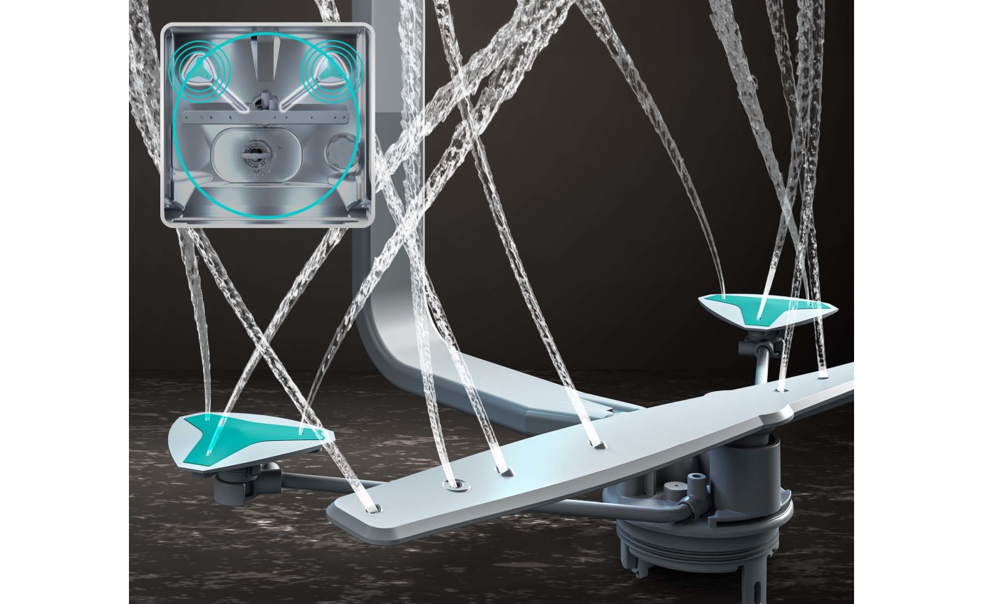 Hisense 60cm Freestanding Dishwasher (Black Steel) HSAP16FB