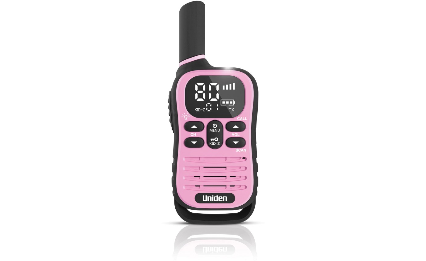 Uniden UH45 Max 0.5W UHF Handheld Radio with Kid-Zone Plus (Blue/Green/Yellow/Pink) [4 Pack] UH454MAX