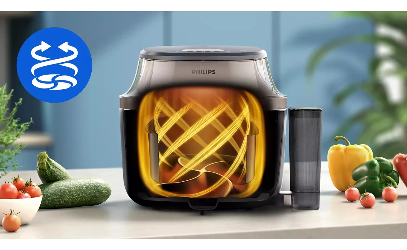 Philips 5000 Series Airfryer with Steam & Rail 7.2L NA54707