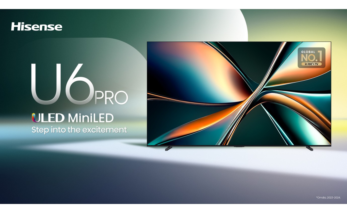 Hisense 100 inch U6QAU Pro ULED Mini LED 4K 165Hz Smart TV 100U6QAUPRO