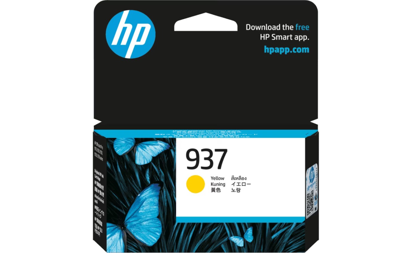 HP 937 Yellow Original Ink Cartridge 4S6W4NA