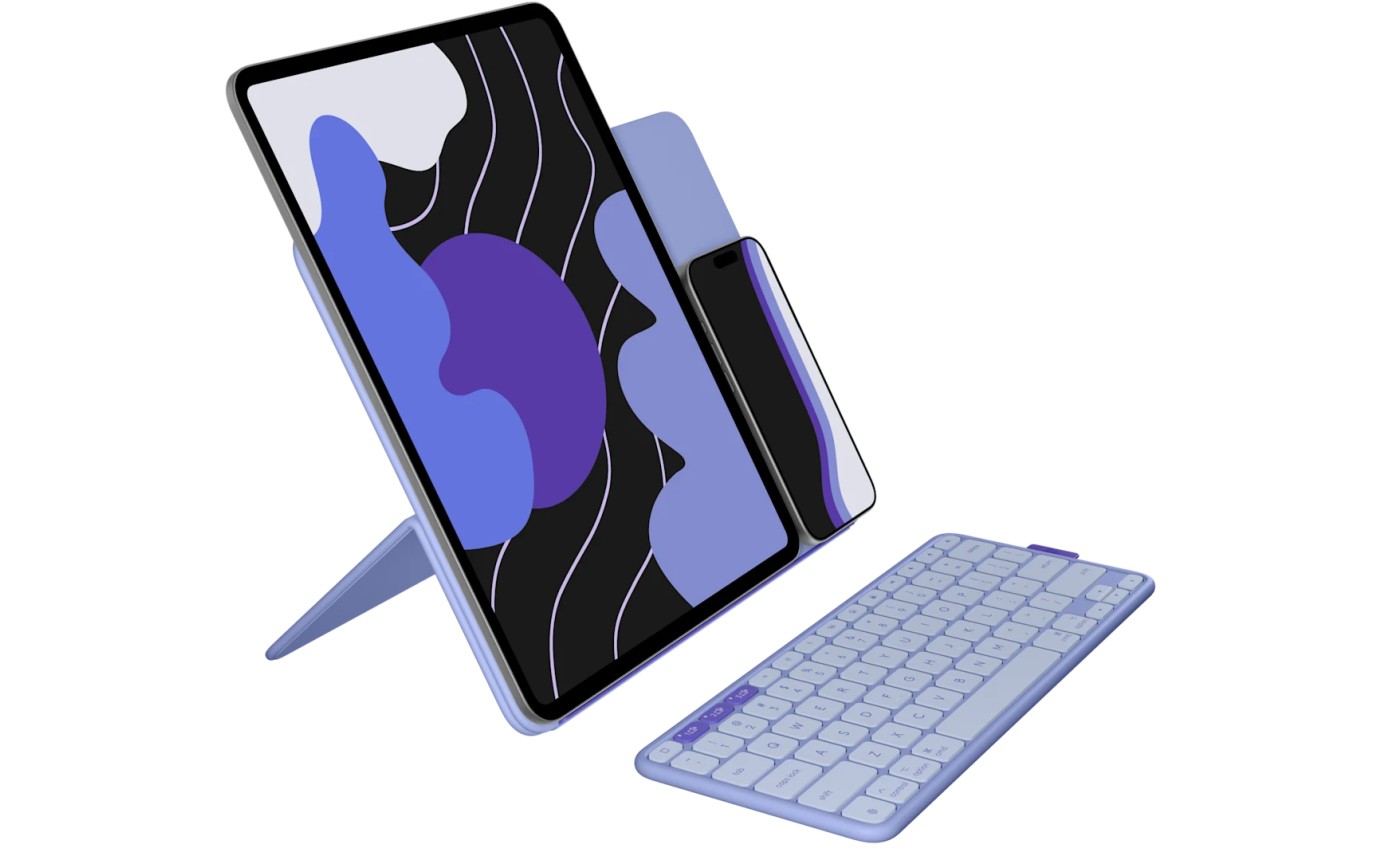 Logitech Flip Folio for iPad Pro 13 inch M4 & Air 13 inch M2/M3 (Lilac) 920013830