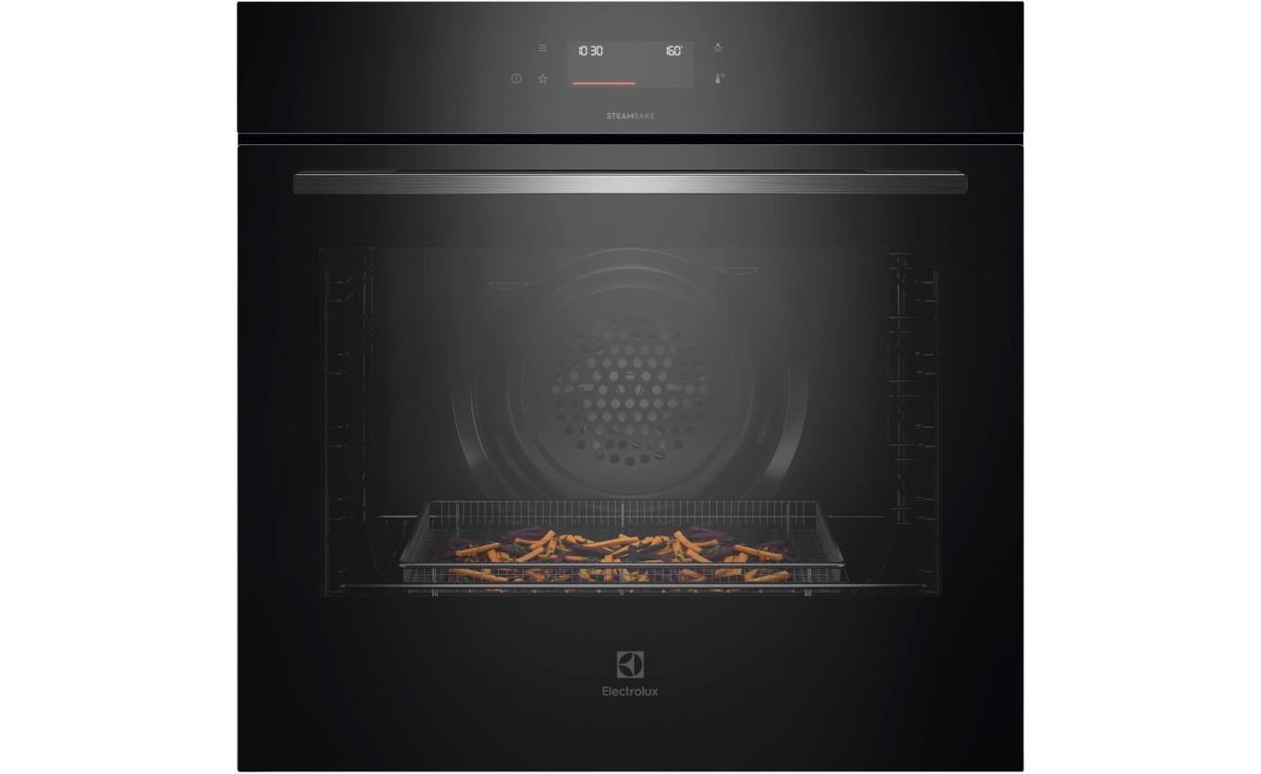 Electrolux 60cm 500 Series Oven with SteamBake (Black) EVE6615DF