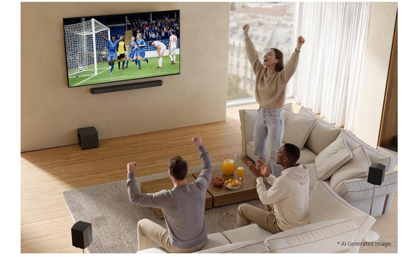 Samsung 9.1.4ch Q-Series Soundbar with Subwoofer & Rear Speakers HWQ930HXY