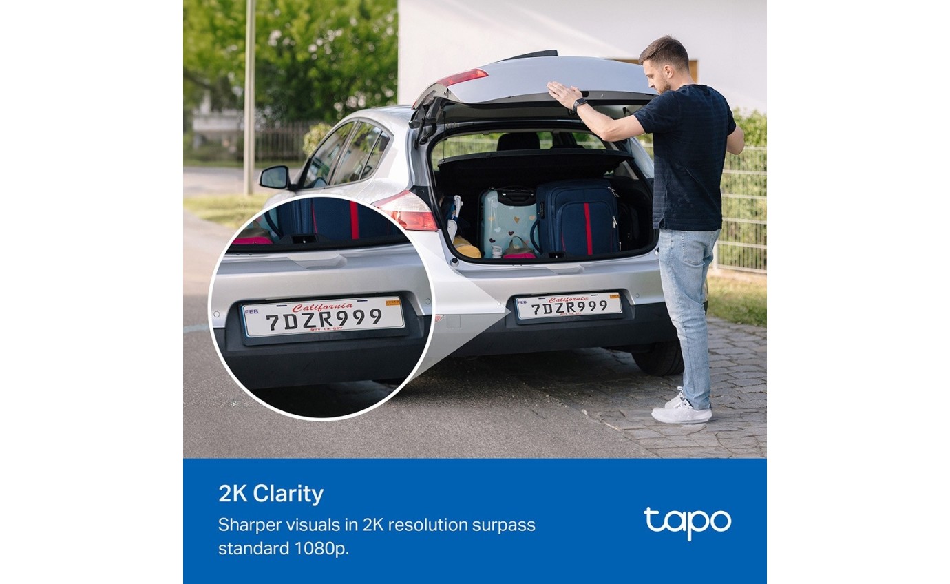 Tapo 2K 3MP Smart Wire-Free Indoor/Outdoor Security System (4 Pack) TAPOC4104PACK