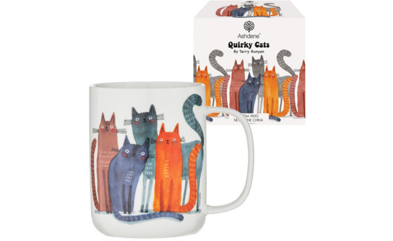 Ashdene Quirky Cats Four Friends Mug 521404