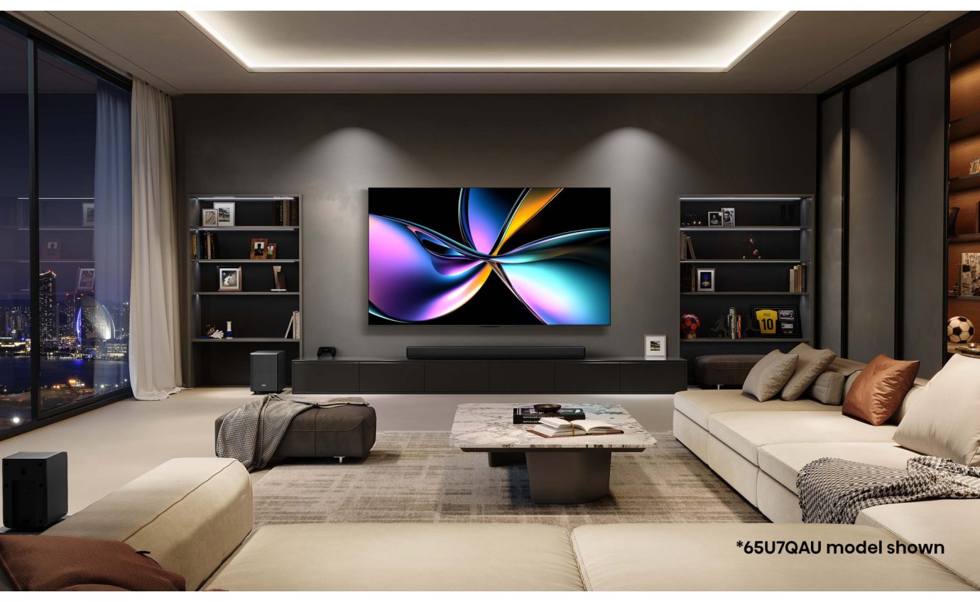 Hisense 65 inch U7QAU ULED Mini LED 4K 165Hz Smart TV 65U7QAU