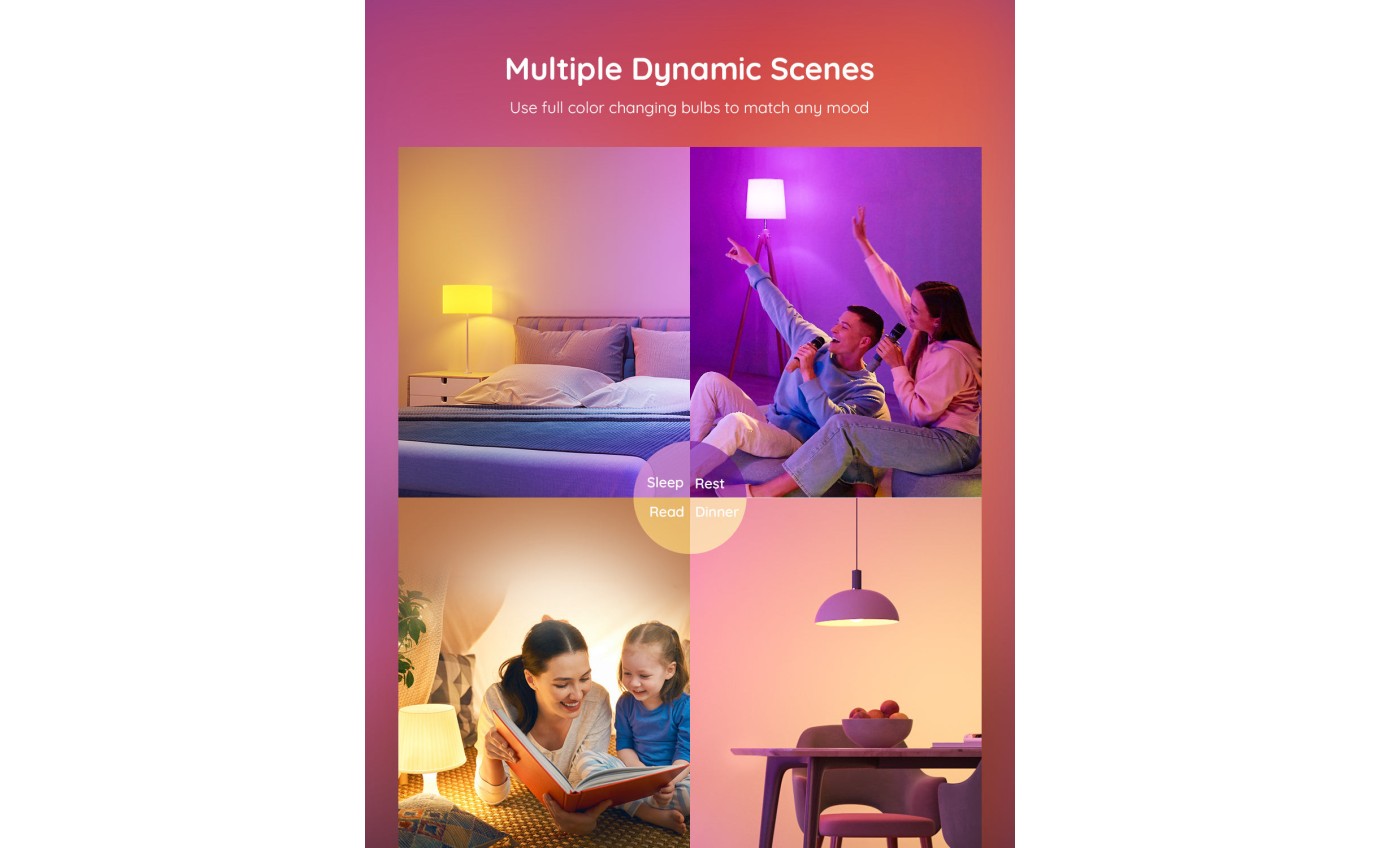 Govee Wi-Fi & Bluetooth Smart Light Bulb E27 H6004EC2