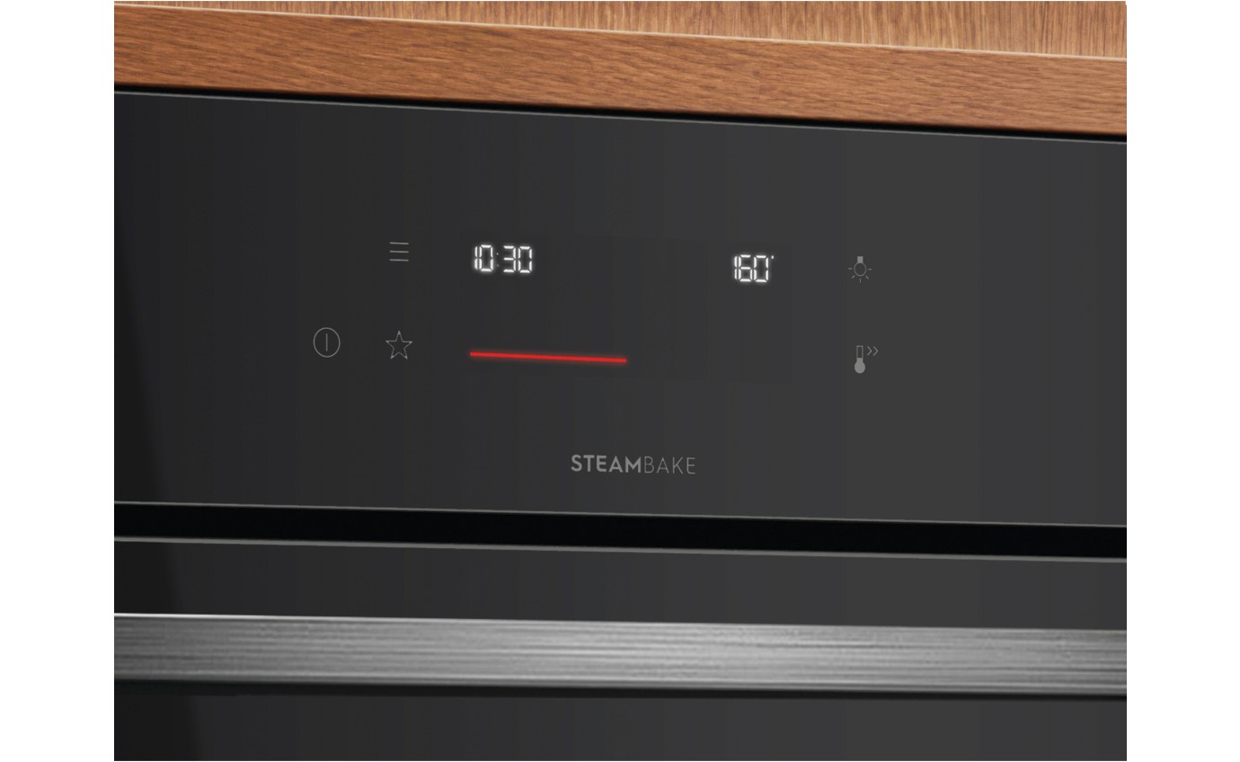 Electrolux 60cm 500 Series Oven with SteamBake (Black) EVE6615DF