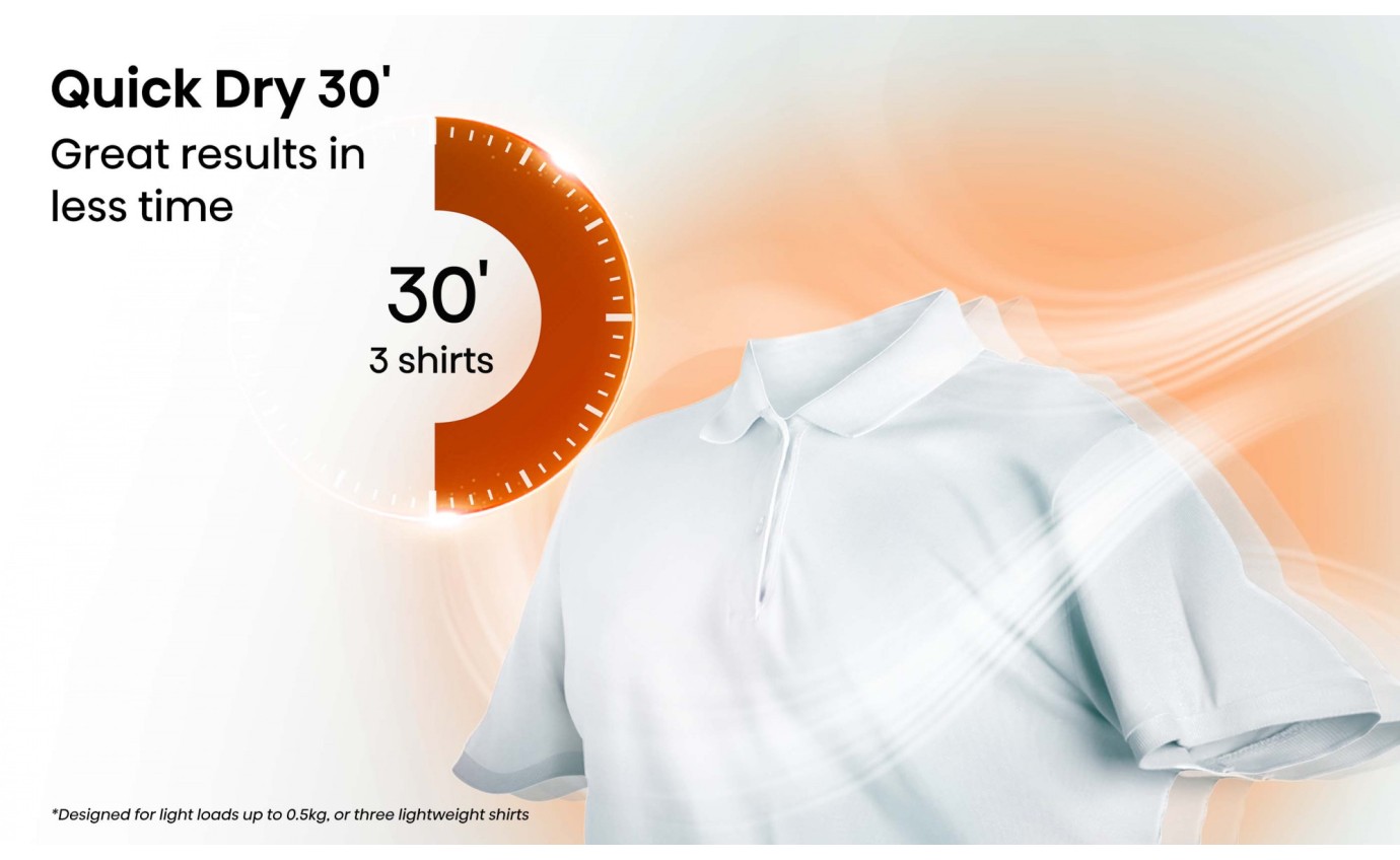 Hisense 9kg Series 7 Heat Pump Dryer (Charcoal Black) HDF7S90HB