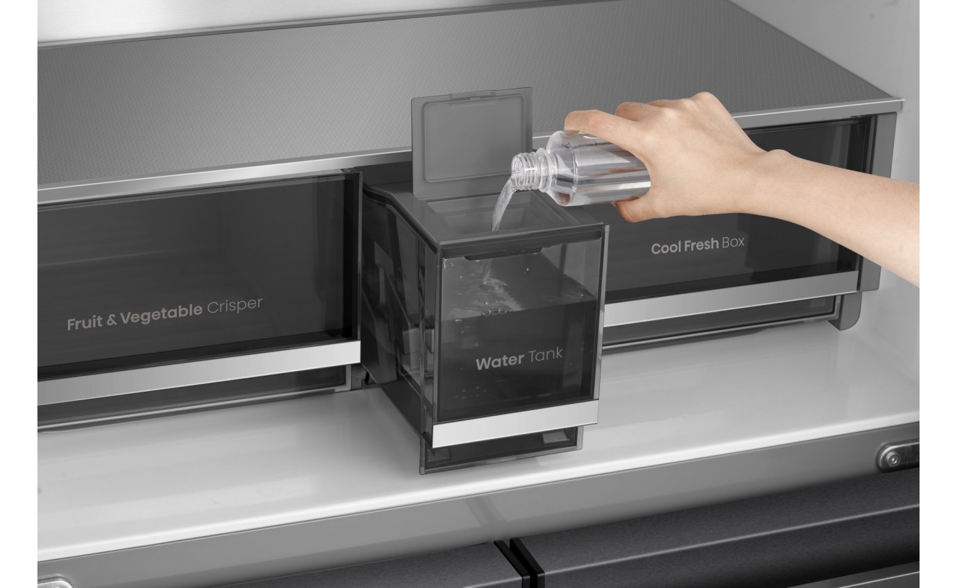 Hisense 640L PureFlex French Door Fridge (Dark Stainless Steel) HRCD640TBW