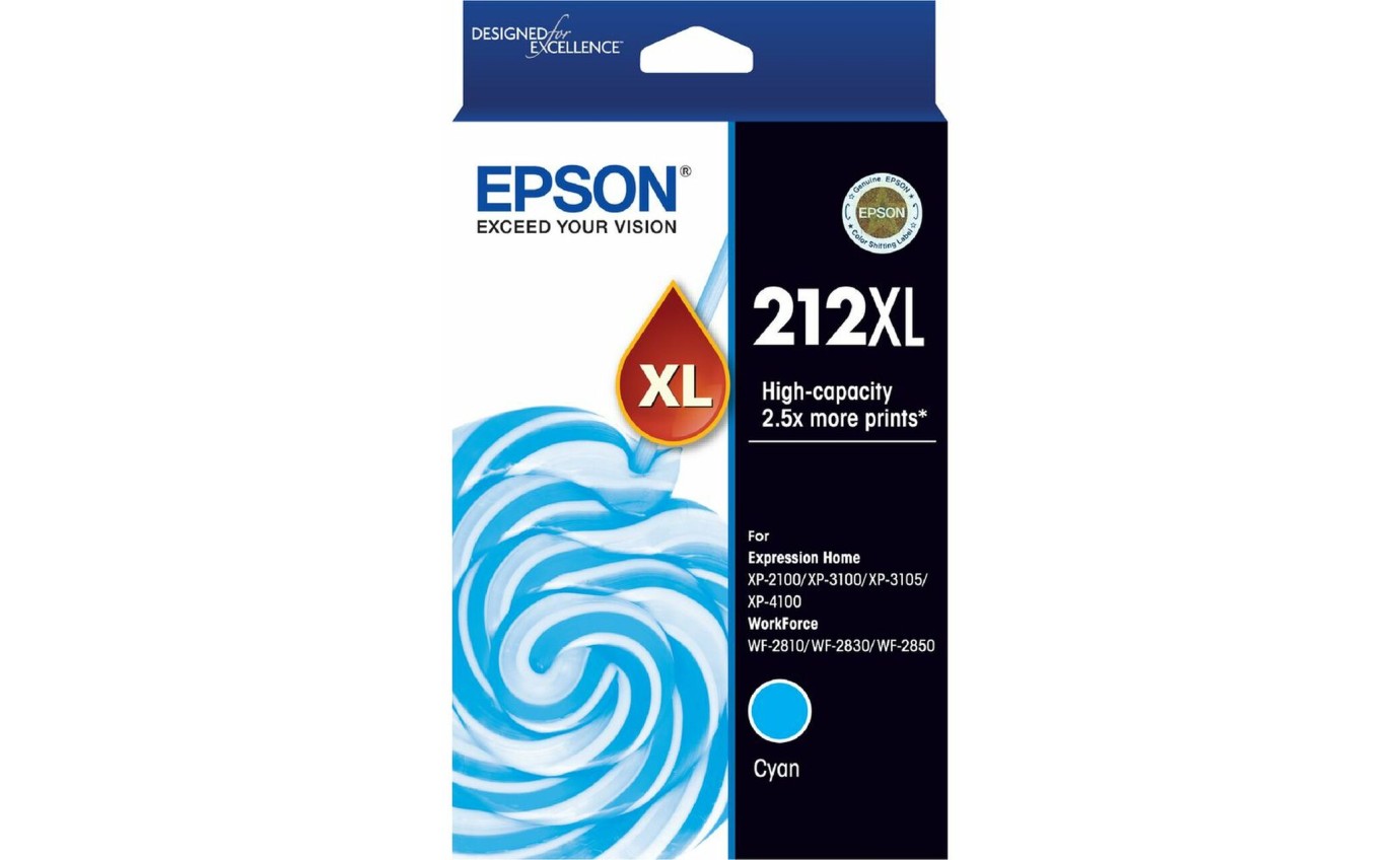 Epson 212XL High Yield Ink Cartridge (Cyan) T02X292