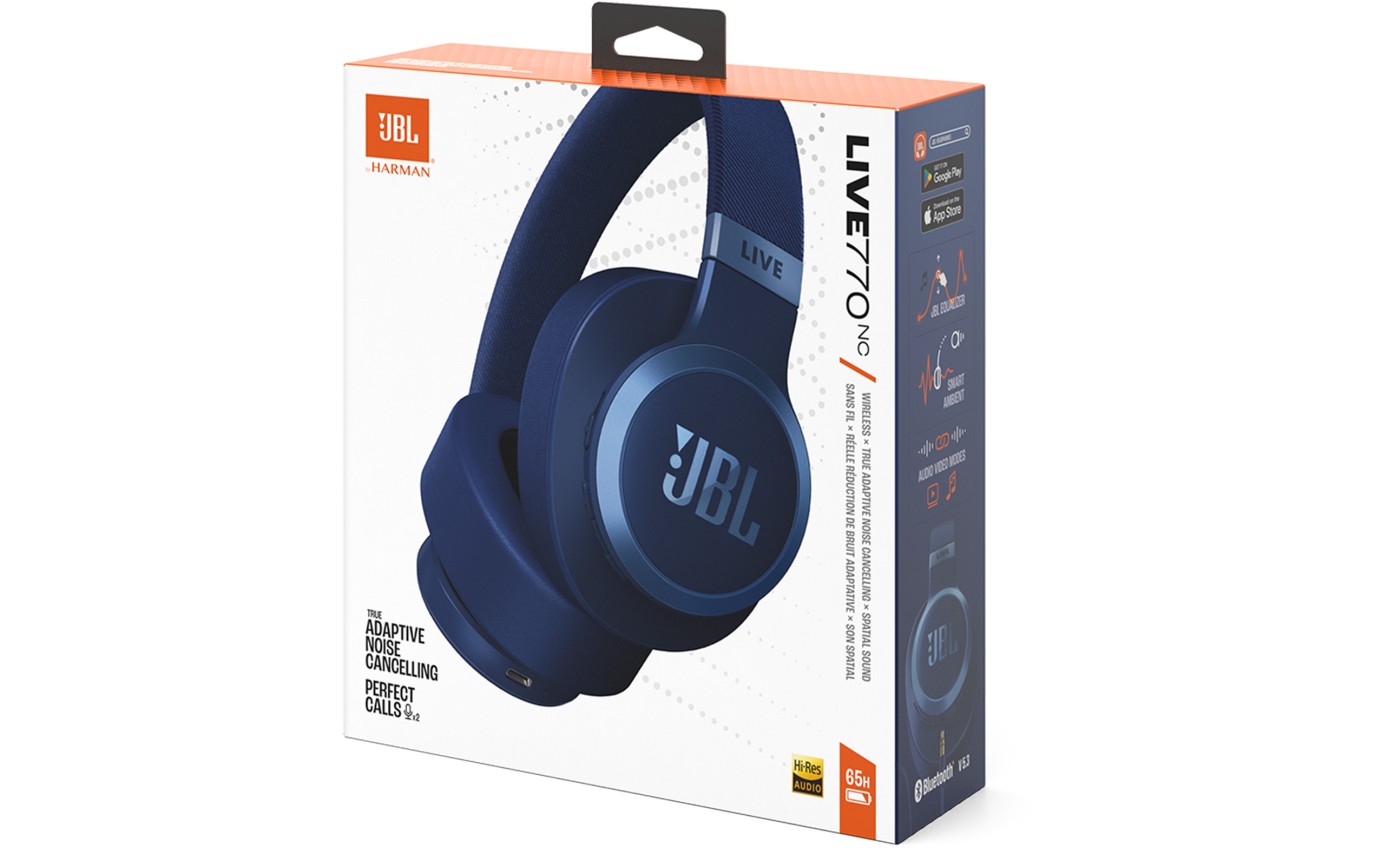 JBL Live 770NC Wireless Headphones (Blue) JBLLIVE770NCBLU
