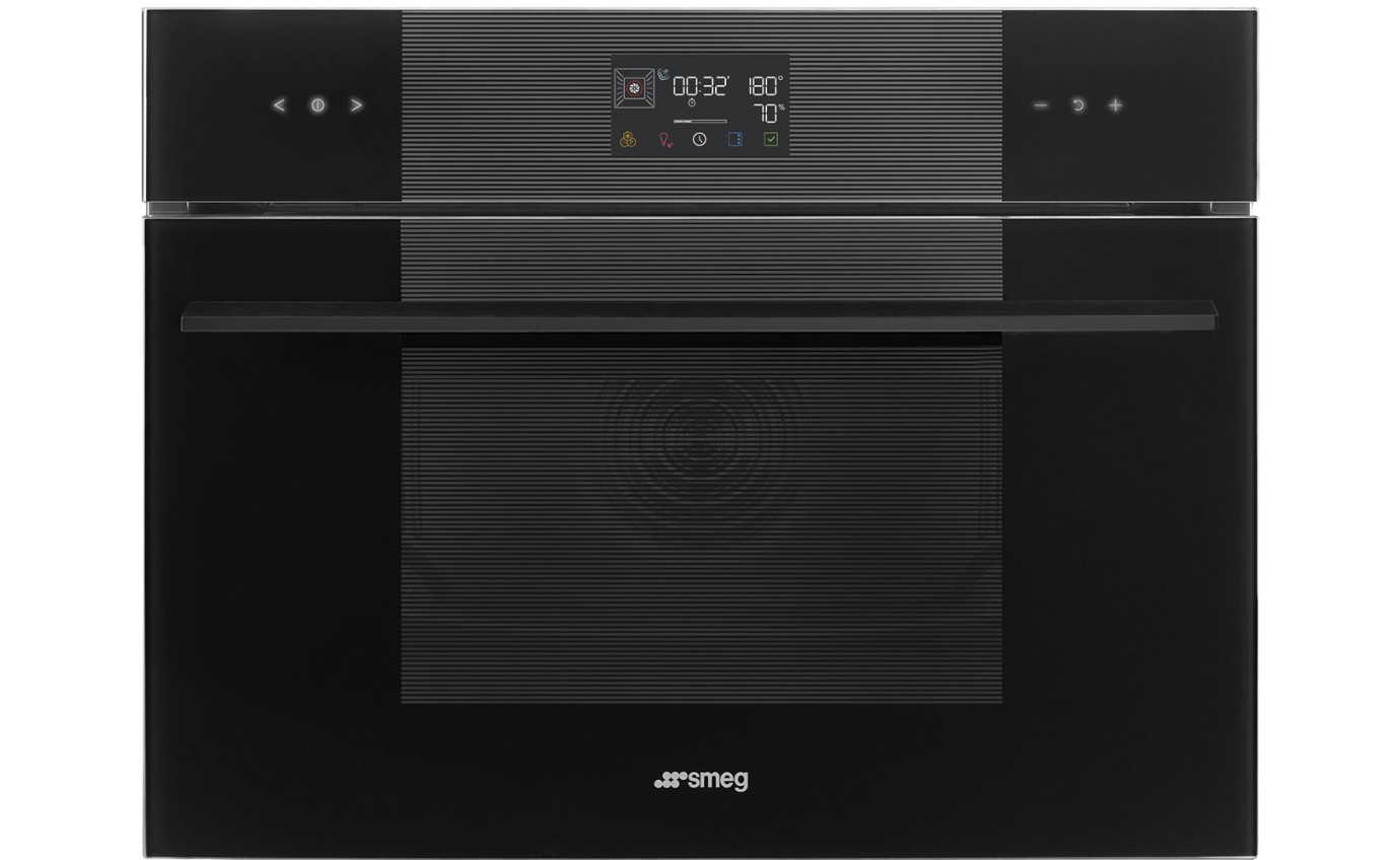 Smeg 45cm Linea Galileo Combi-Steam with Vapour Clean - Midnight Black SO4102S3B3