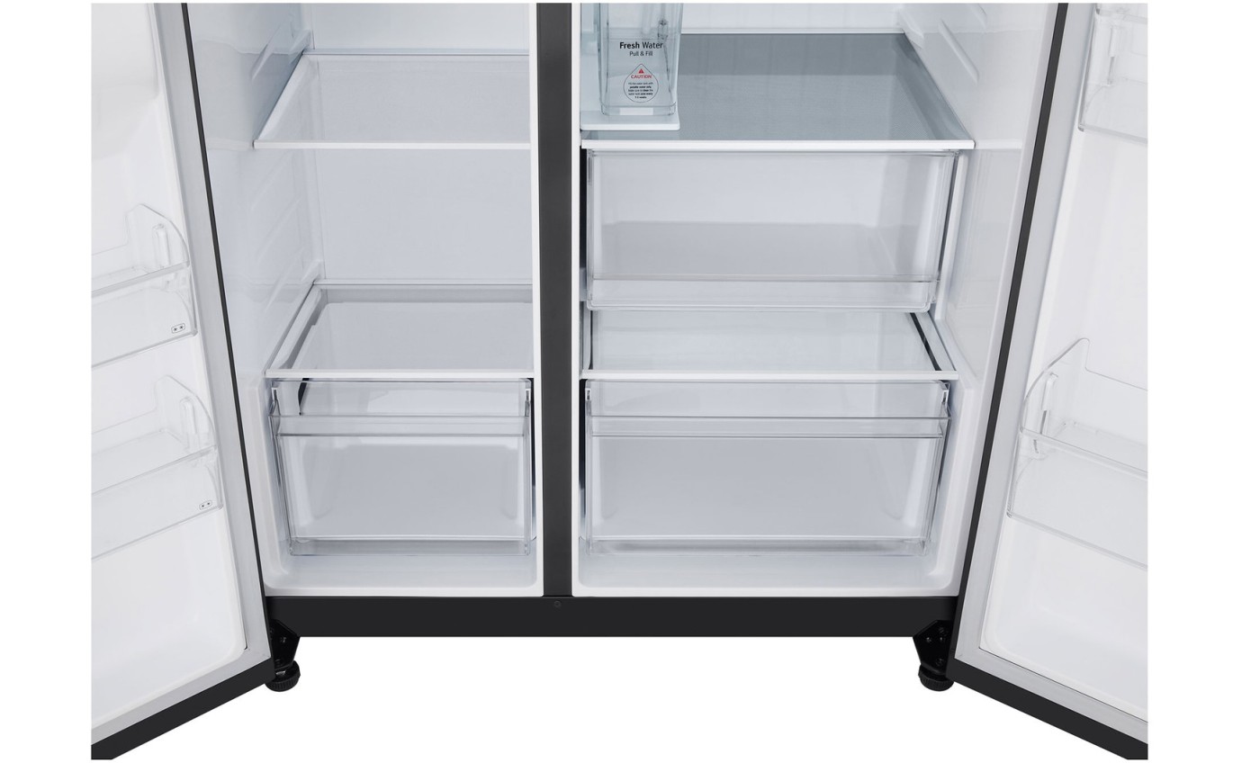 LG 641L Side By Side Fridge (Matte Black) GSN599MBL