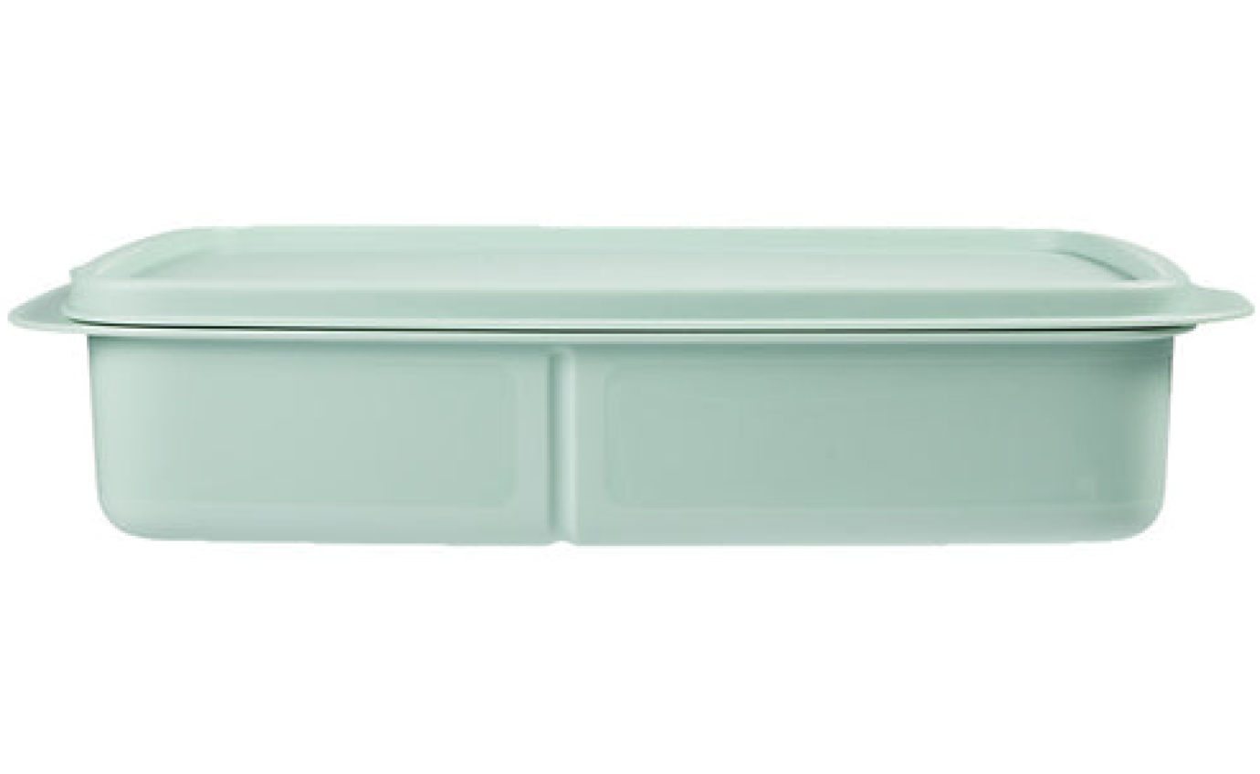 Tupperware Divided Rectangle Lunch Box 1L (Green) TUPP0029