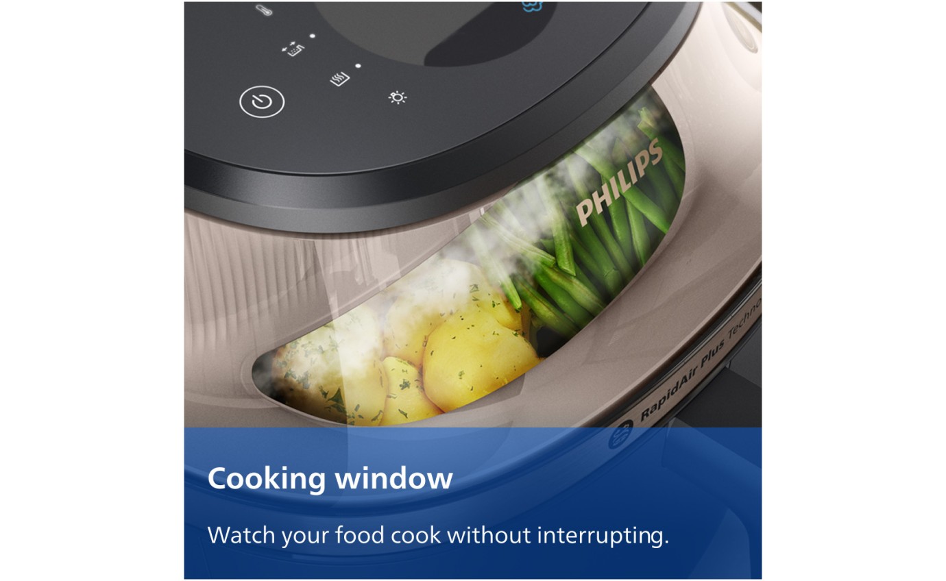 Philips Air Fryer 5000 Series with Steam and Easy Glide Rail 7.2L NA54707