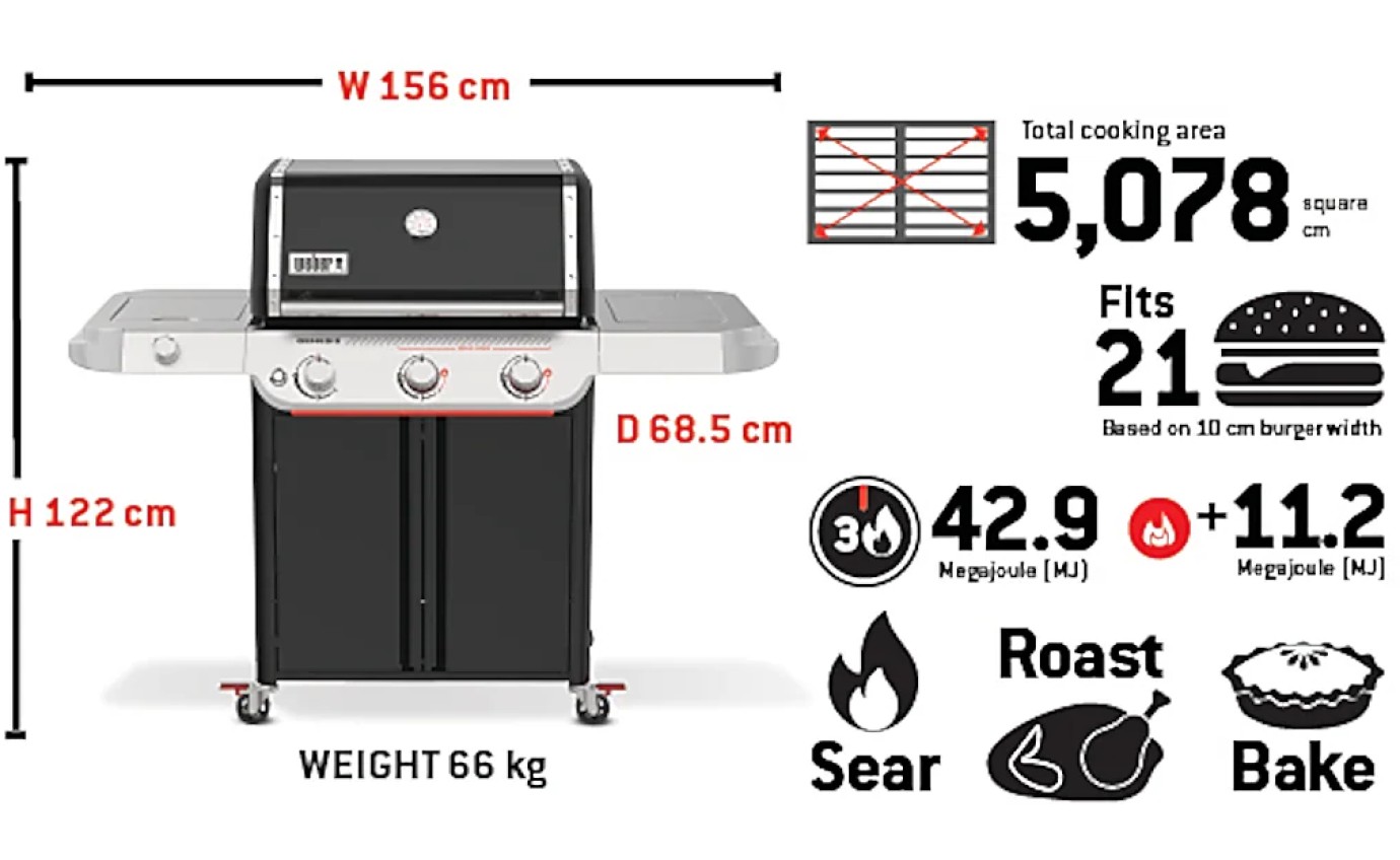 Weber Genesis&reg; E-335 3-Burner Gas Barbecue (Natural Gas) K1501772