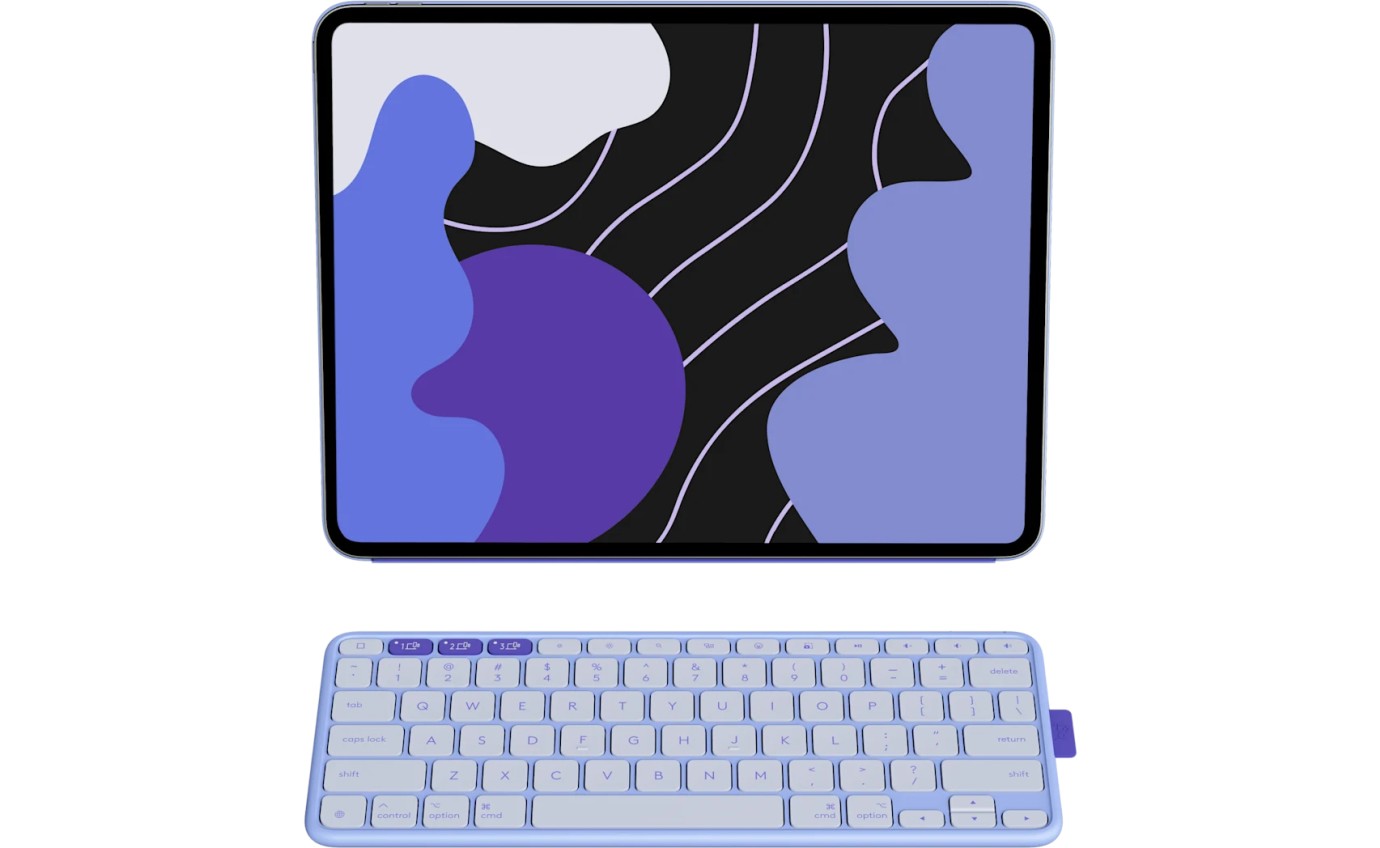 Logitech Flip Folio for iPad Pro 13 inch M4 & Air 13 inch M2/M3 (Lilac) 920013830