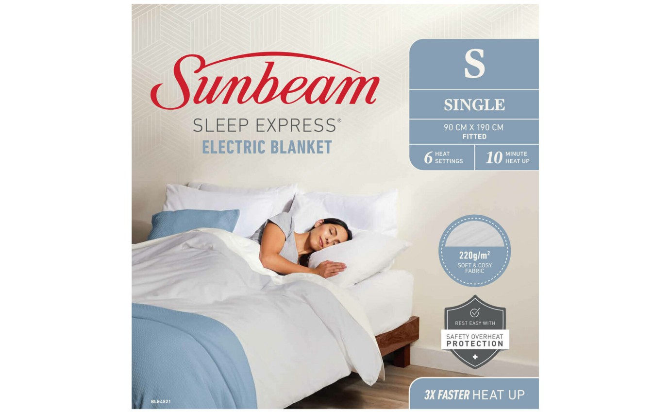 Sunbeam Sleep Express Electric Blanket (Single) BLE4821