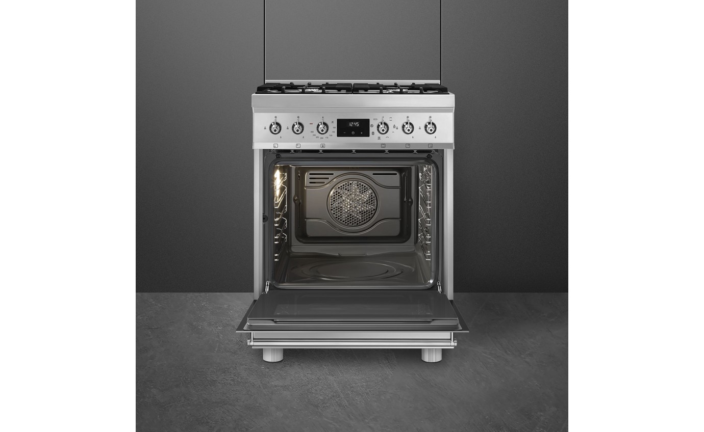 Smeg 60cm Gas/Electric Upright Cooker CS6GMXA2