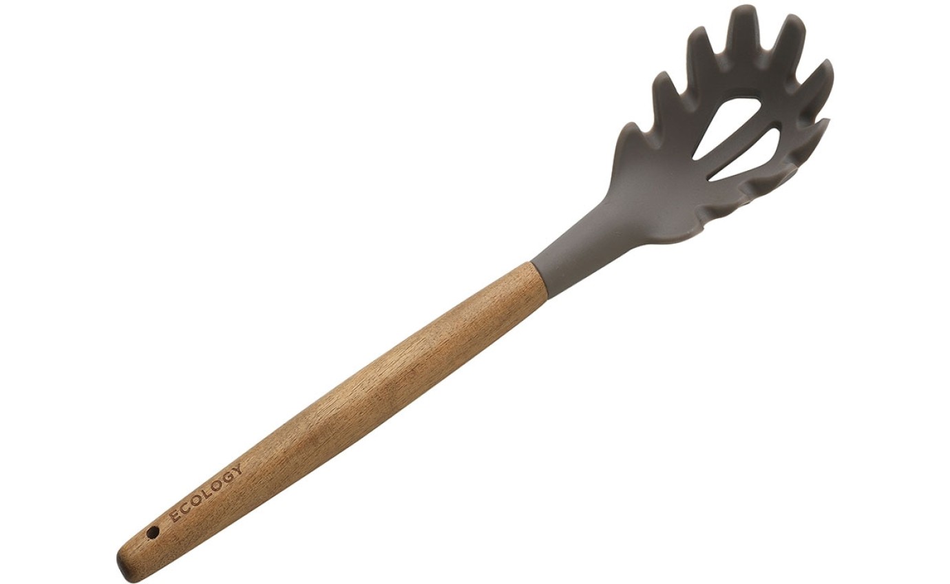 Ecology Acacia & Silicone Pasta Server EC1087