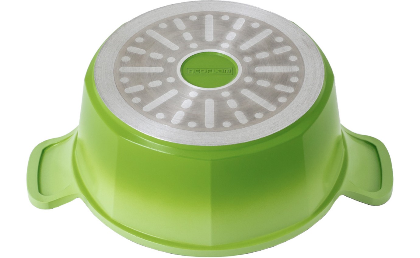 Neoflam 20cm Venn Casserole Induction Green ECVEC20I