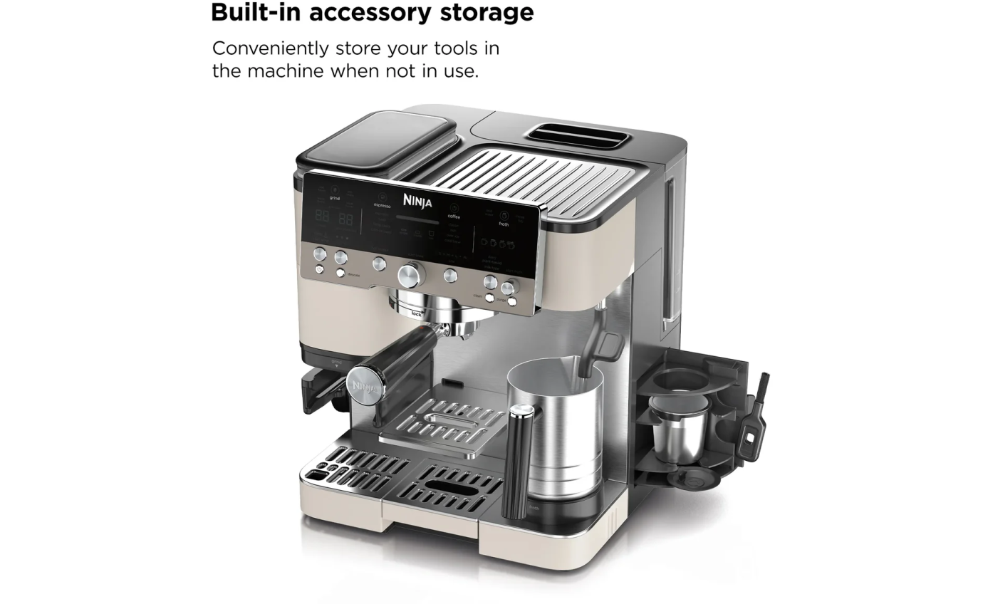 Ninja Luxe Cafe&trade; Premier Espresso Machine (Oat Milk) ES601WHANZ