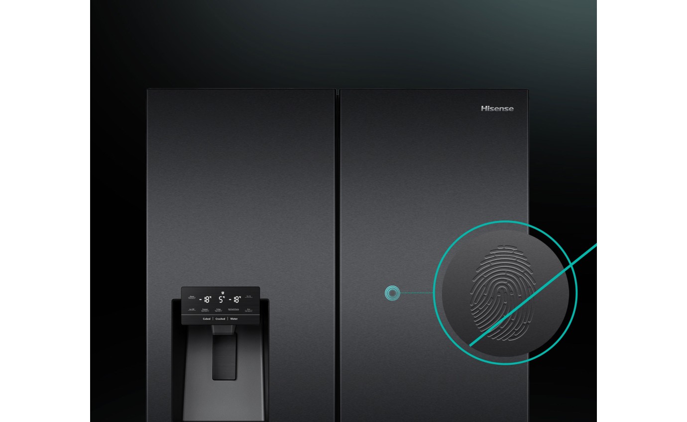 Hisense 585L French Door Refrigerator (Dark Stainless Steel) HRCD586TBWB