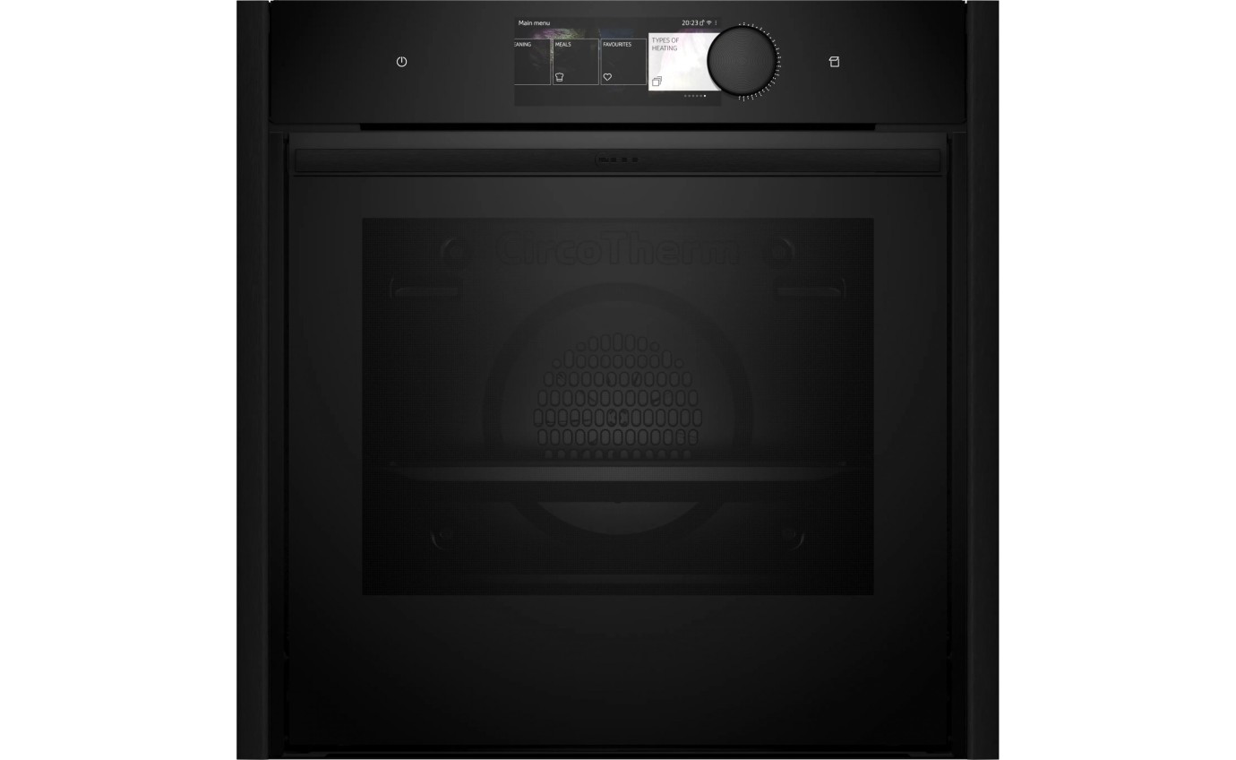 Neff 60cm N 90 Built-in Pyrolytic Oven with Added Steam Function (Deep Black) B69VY7MY0ADB