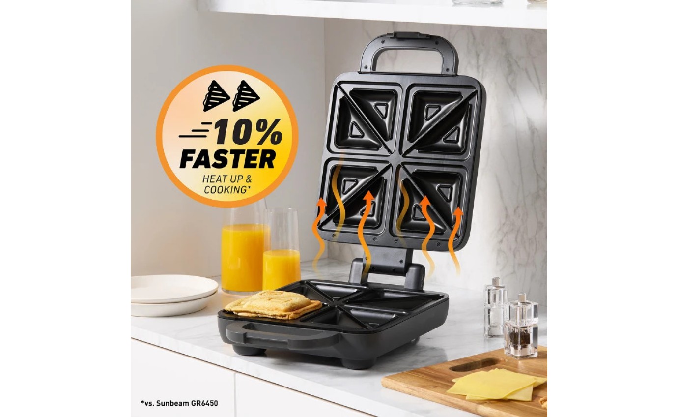 Sunbeam Express Melt 4 Slice Toastie Maker GRP4000SV