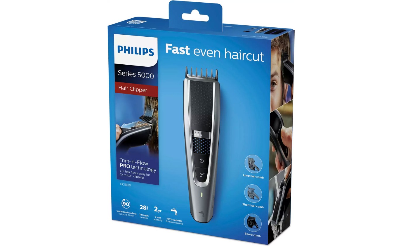 Philips Series 5000 Turbo Washable Hair Clipper HC563015