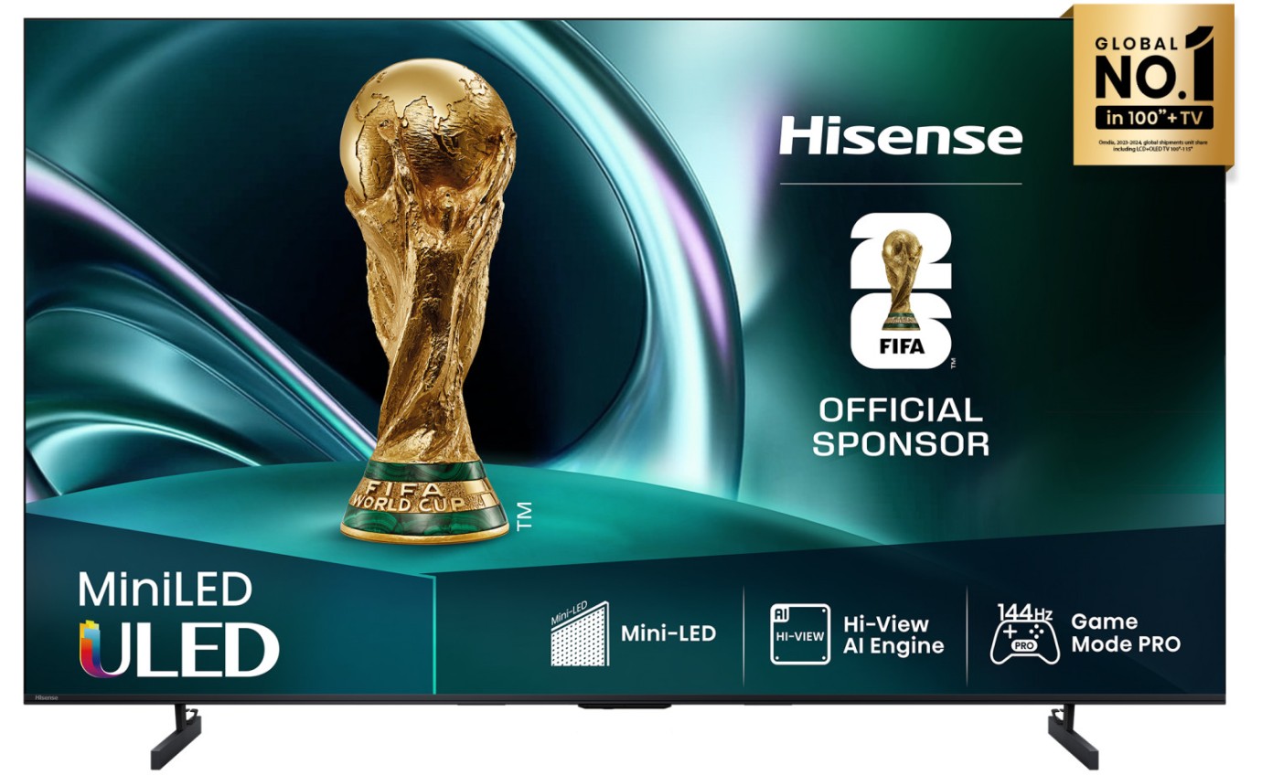 Hisense 65 inch U6QAU Pro ULED Mini LED 4K 144Hz Smart TV 65U6QAUPRO