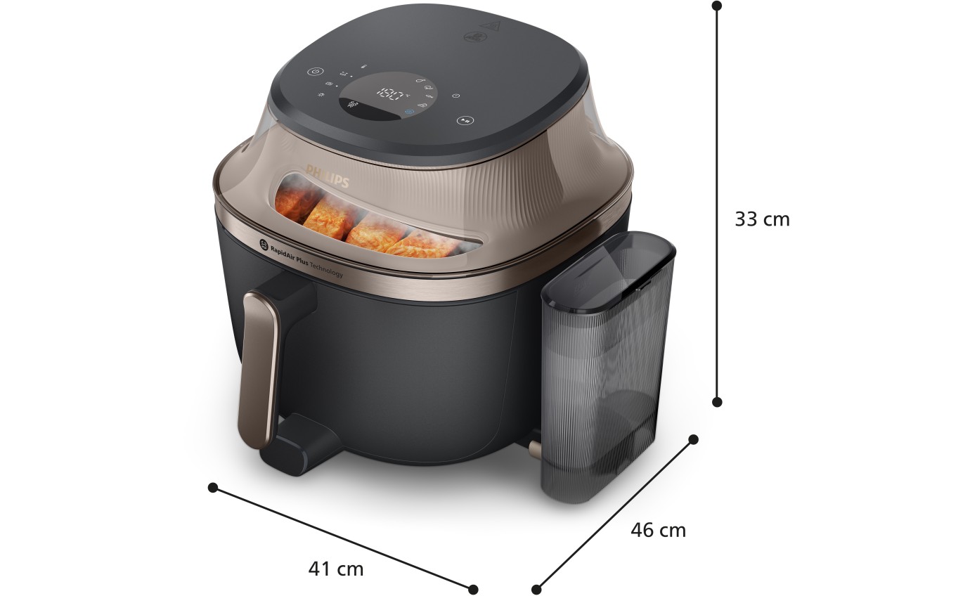 Philips Air Fryer 5000 Series with Steam and Easy Glide Rail 7.2L NA54707