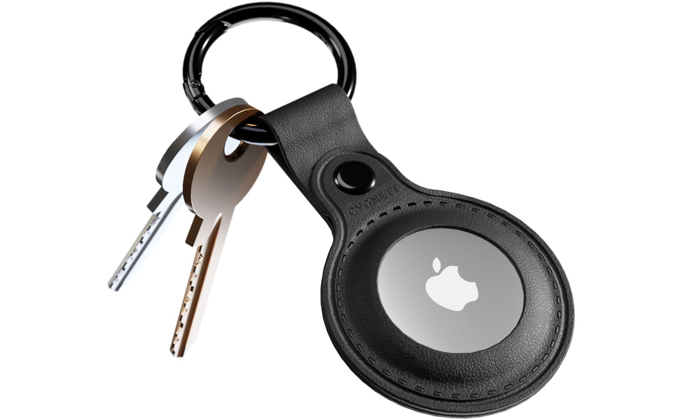 Cygnett StyleTrack Leather AirTag Case (Black) 11901221122