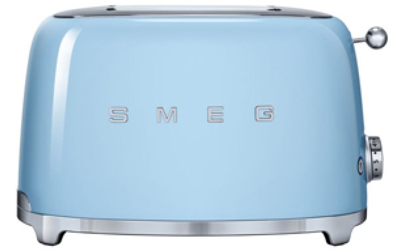 Smeg 50s Retro Style 2 Slice Toaster (Pastel Blue) TSF01PBAU