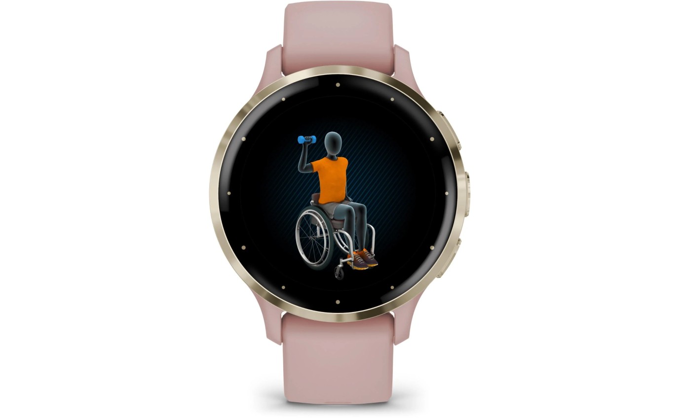 Garmin Venu&reg; 3S Smartwatch (Soft Gold/Dust Rose) 0100278503