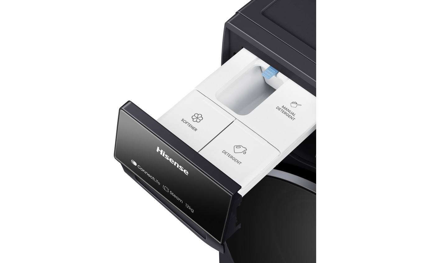 Hisense 12kg Series 9 Front Load Washing Machine (Charcoal Black) HWFS1214PB