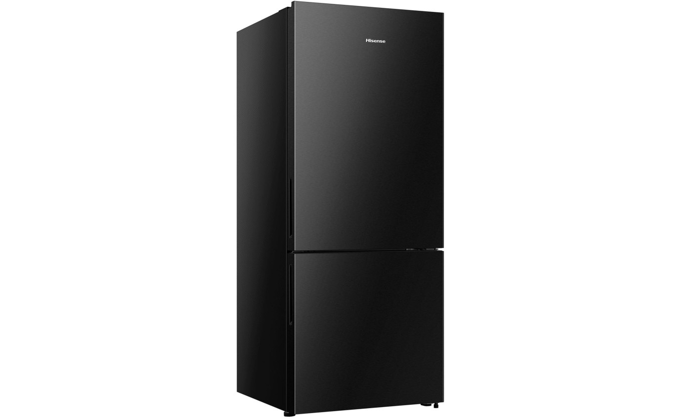 Hisense 417L PureFlat Bottom Mount Fridge (Black Steel) HRBM418B