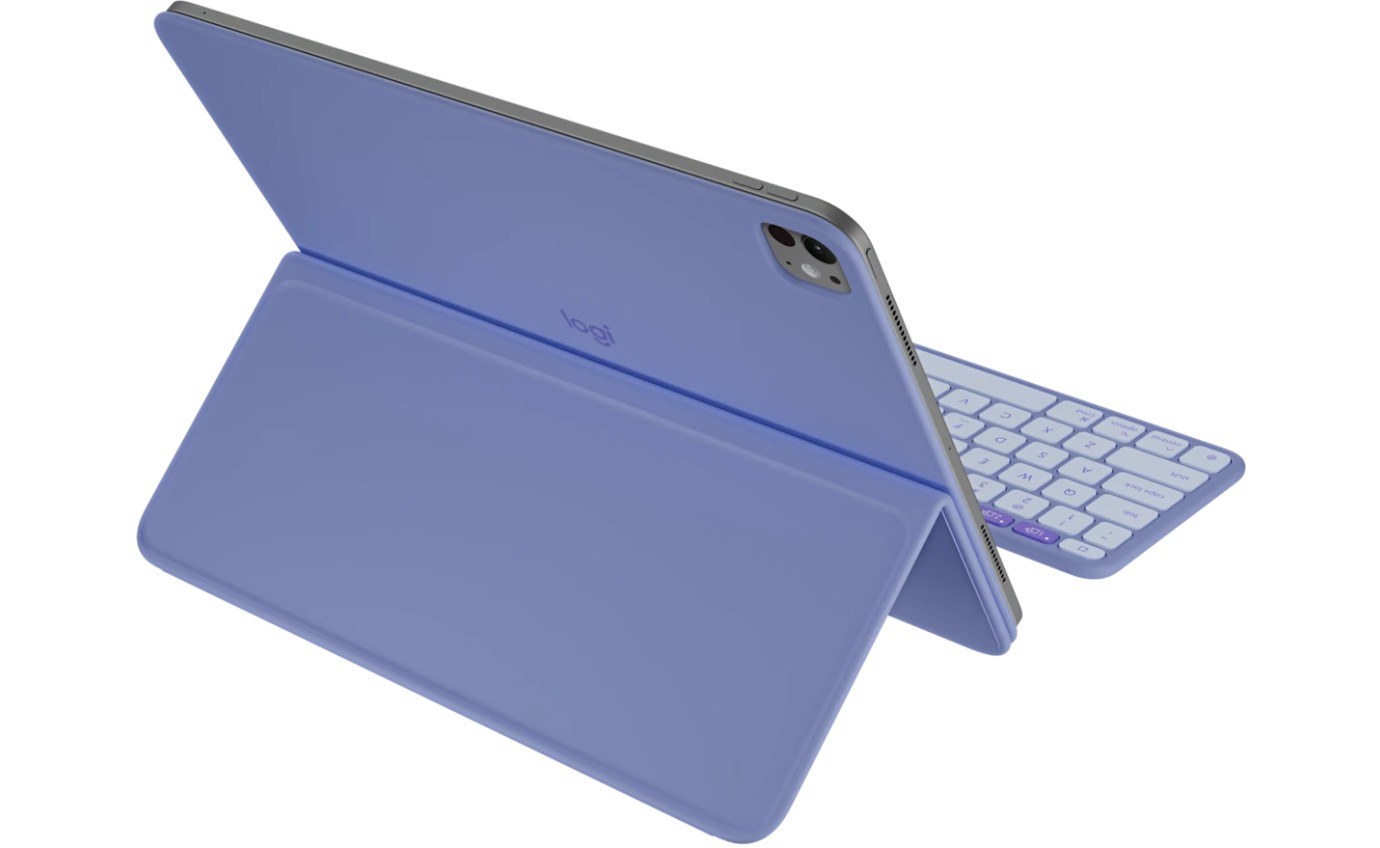 Logitech Flip Folio for iPad Pro 13 inch M4 & Air 13 inch M2/M3 (Lilac) 920013830