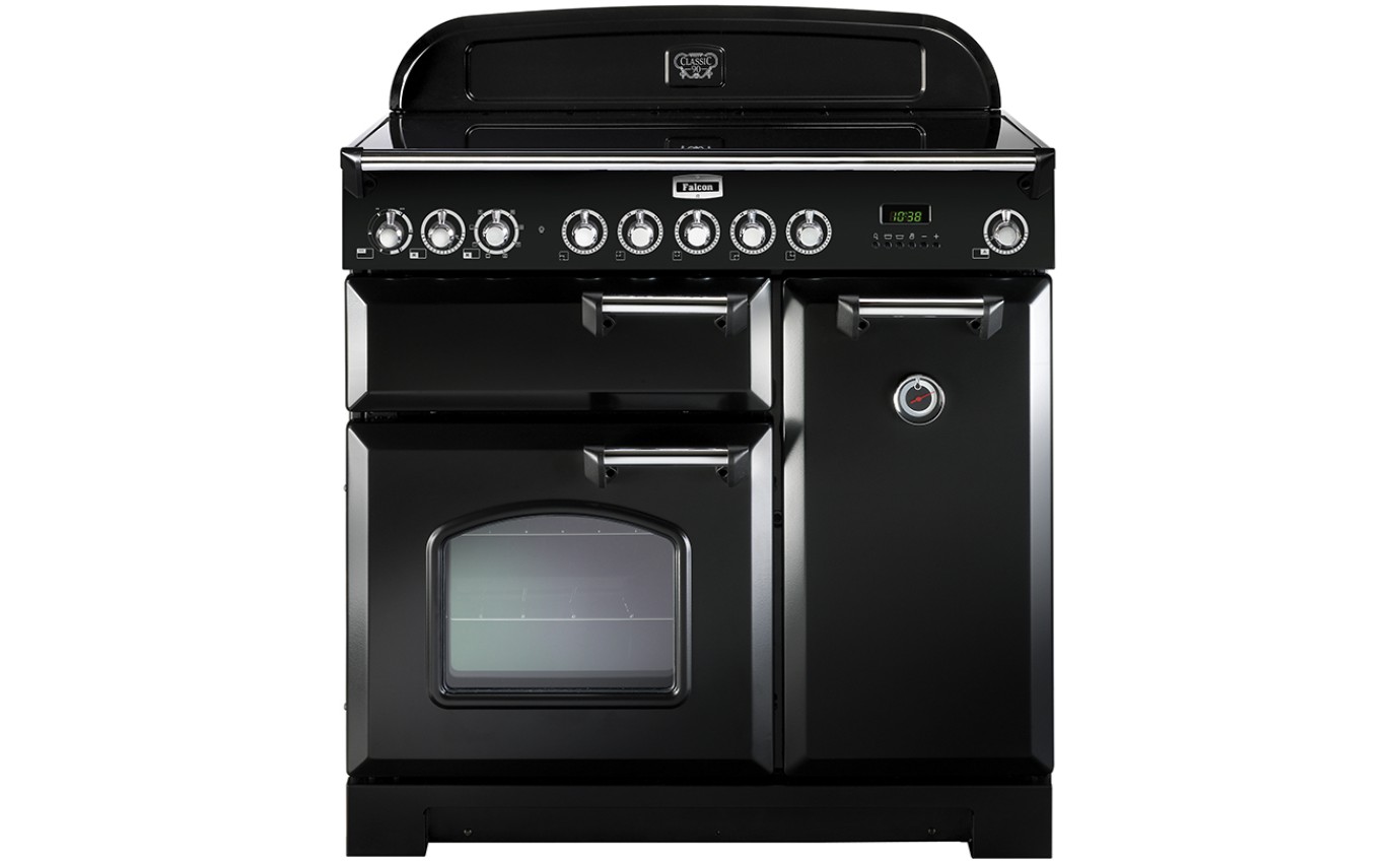 Falcon 90cm Classic Deluxe Induction Cooker (Black/Chrome) CDL90EIBLCH