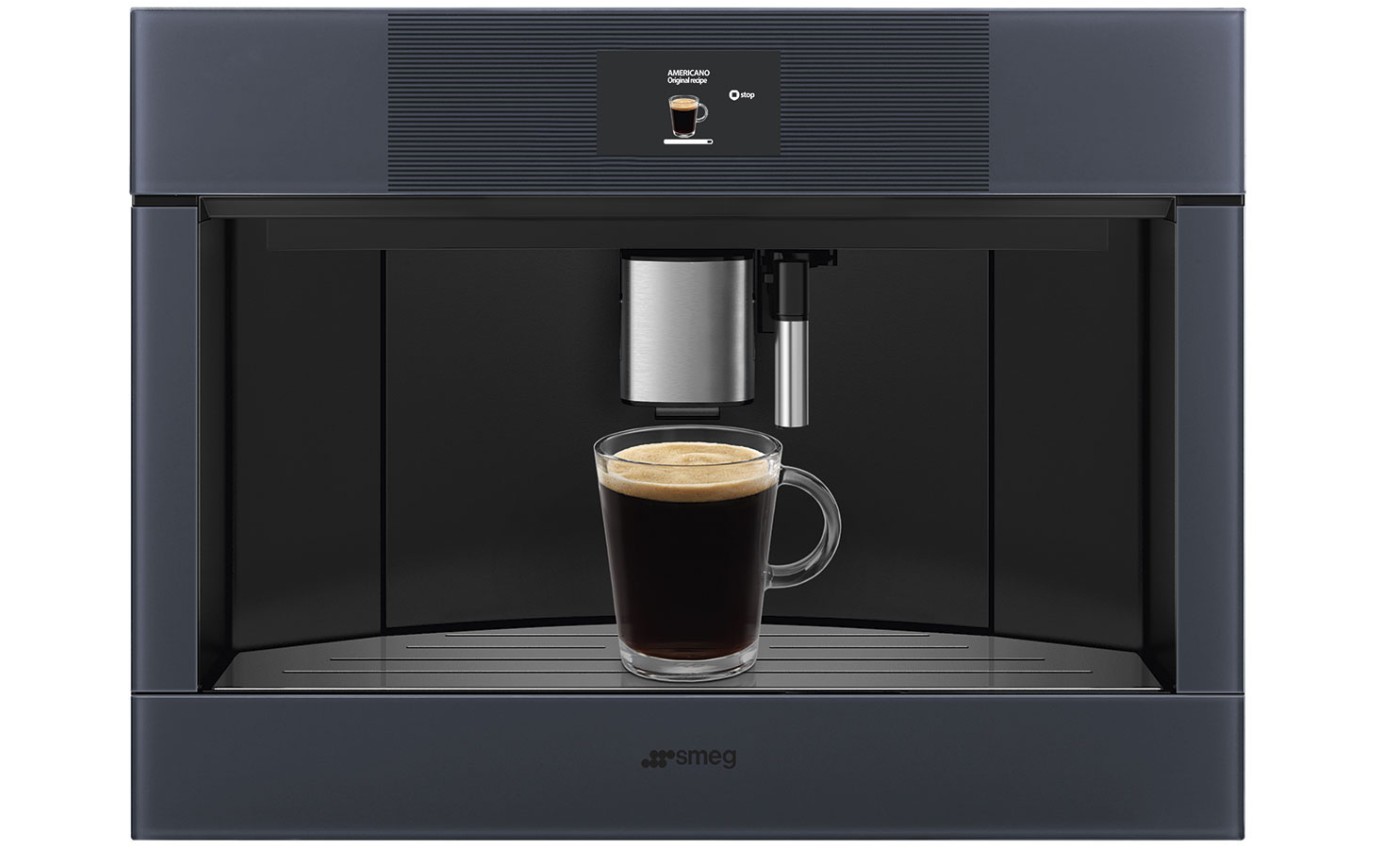 Smeg 45cm Linea Built-in Coffee Machine (Neptune Grey) CMS4104G