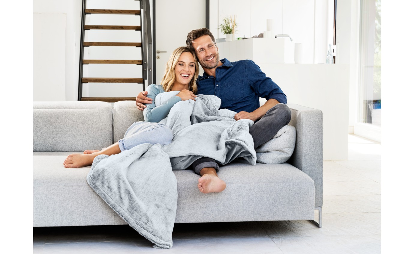 Beurer Nordic Super Cosy Heated Throw (Charcoal Grey) HD75G