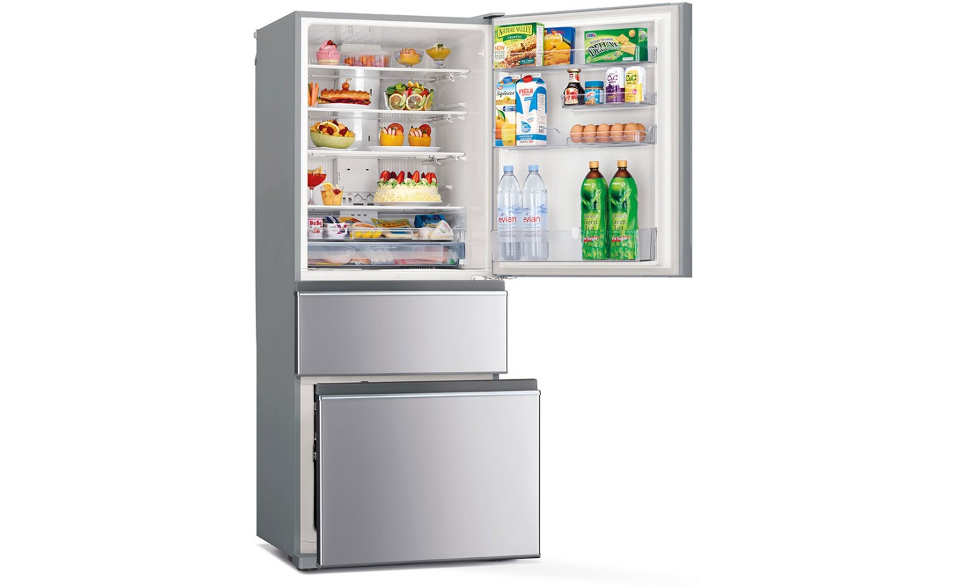 Mitsubishi 450L Bottom Mount Fridge (Stainless Steel) MRCX450ERSTA