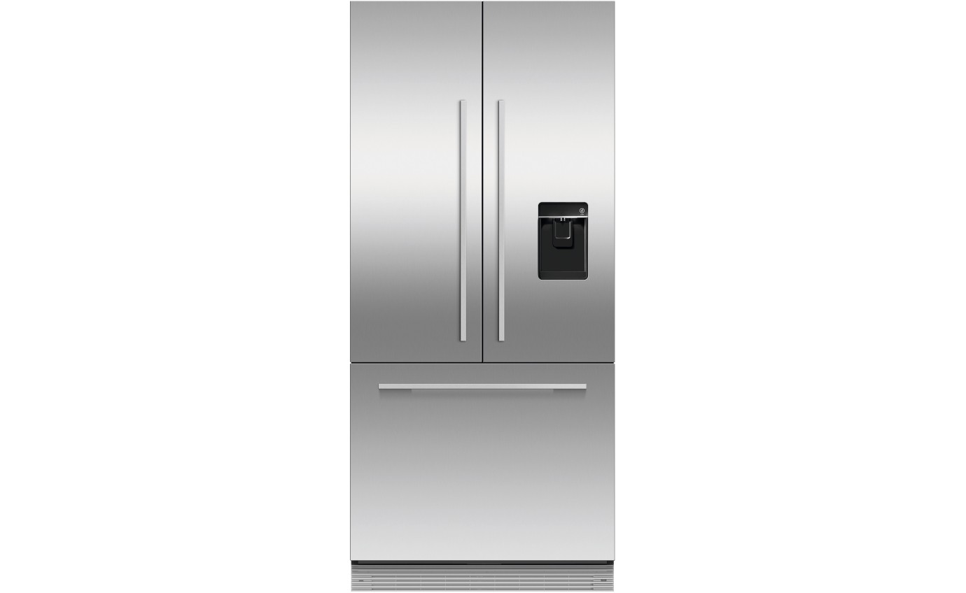Fisher & Paykel 80cm Series 7 Integrated French Door Refrigerator Freezer, Ice & Water RS80AU1
