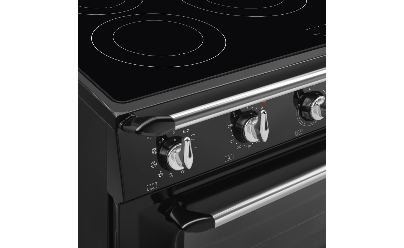 Smeg 90cm Induction Freestanding Cooker (Black) TR90IPBL