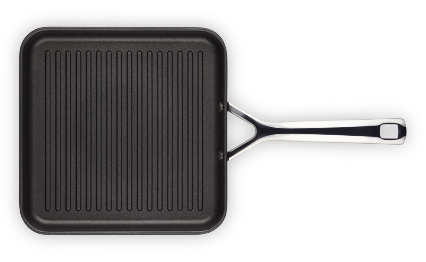 Le Creuset Toughened Non-Stick Square Grill with Handle 52102280010202