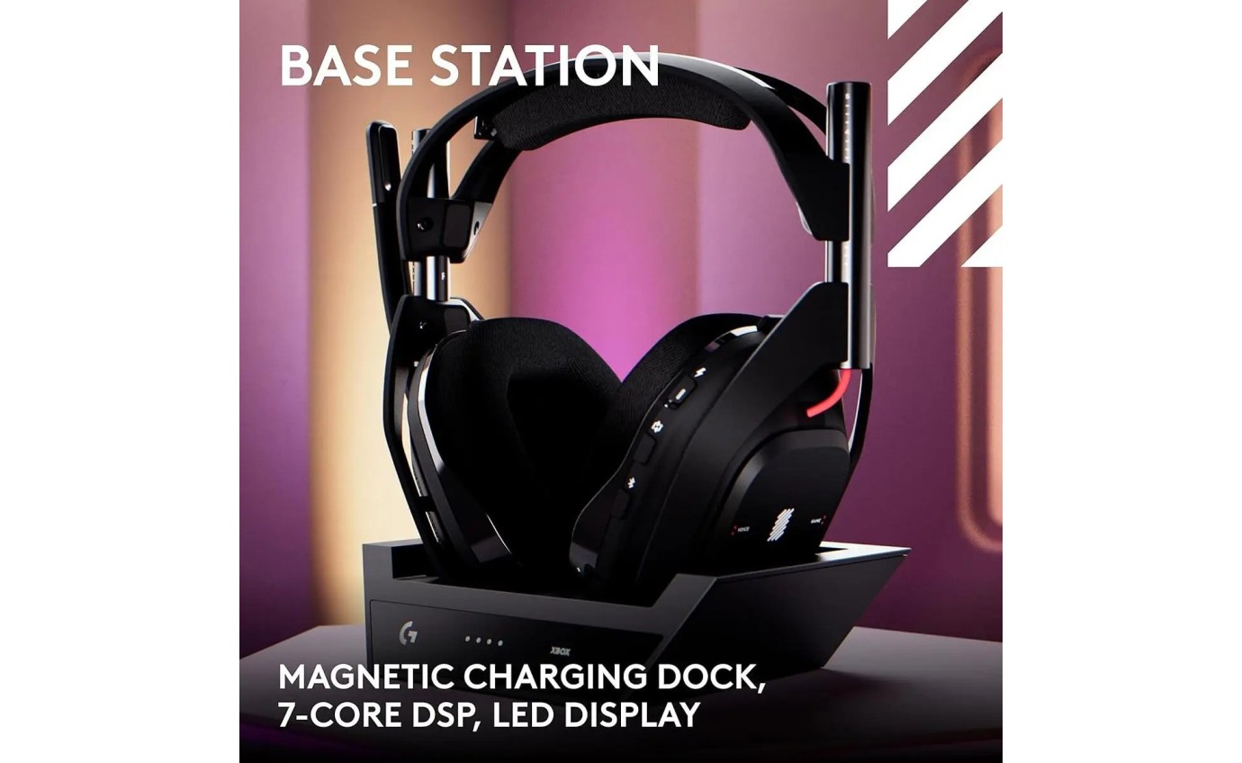 Logitech G Astro A50 (Gen 5) LIGHTSPEED Wireless Gaming Headset + Base Station (Black) 939002225
